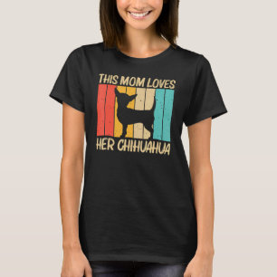 T-shirt Chihuahua mignonne pour maman Femmes Chihuahua chi