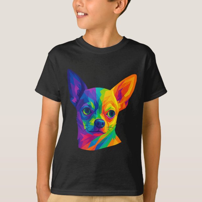T-shirt Chihuahua P Art Rtrait For Dog Owners  (Devant)