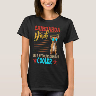 T-shirt Chihuahua Papa Définition Cool Lunettes de soleil 