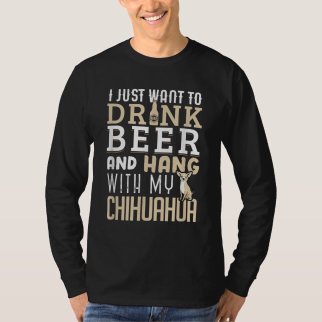 T-shirt Chihuahua Papa Funny Fête des pères Amoureux des c (Devant)