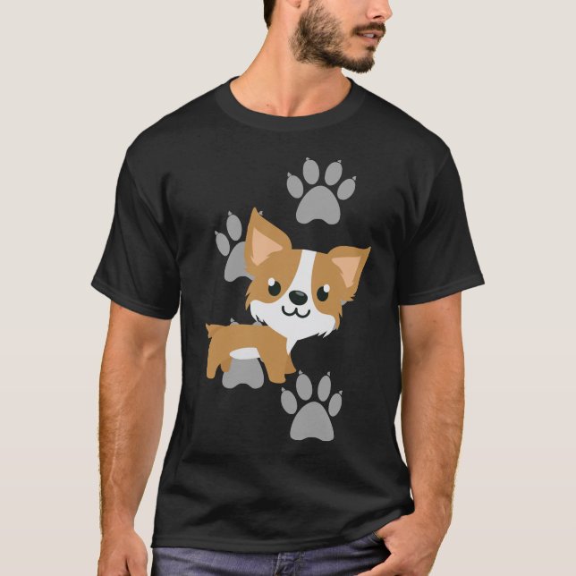 T-shirt Chihuahua Paw (Devant)