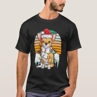 T-shirt Chihuahua Père Noël Jeu de Noël Jeu de Noël Jeu de