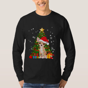 T-shirt Chihuahua Père Noël sapin de Noël Pyjama Chien 