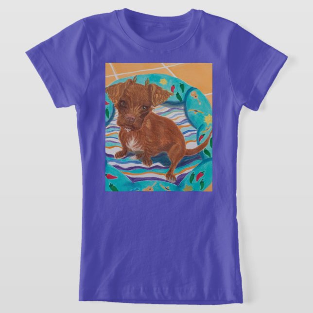 T-Shirt Chihuahua Poodé Mix Chipot (Poser)