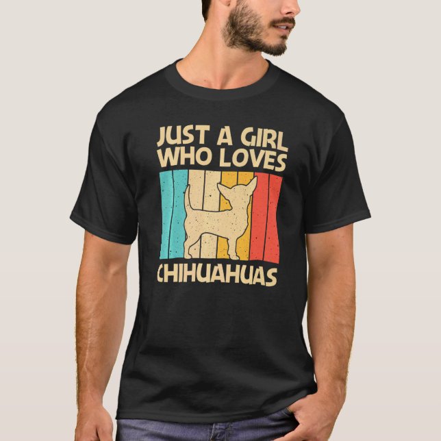 T-shirt Chihuahua Pour Filles Enfants Propriétaire Animaux (Devant)