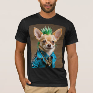 T-SHIRT CHIHUAHUA PUNK ROCK 11
