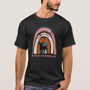 T-shirt Chihuahua Purse Dog Avec Arc-En-Ciel Motif