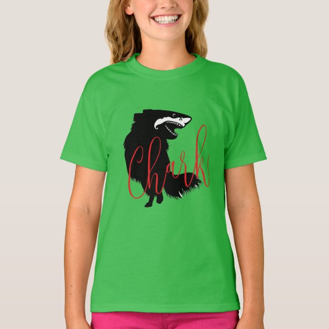 T-shirt Chihuahua + requin = Chark (Devant)
