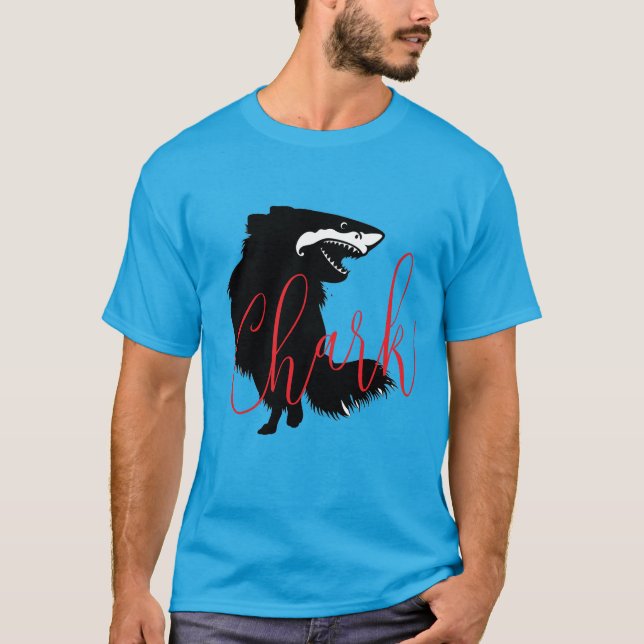 T-shirt Chihuahua + requin = Chark (Devant)