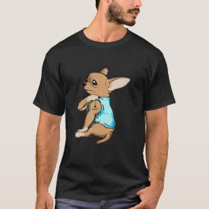 T-shirt Chihuahua Tattoos I Love MOM assis cadeau de la mè