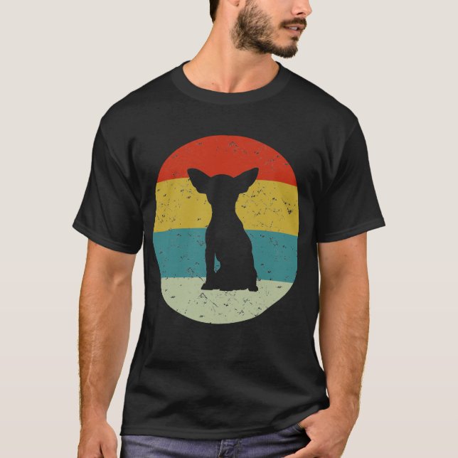 T-shirt chihuahua vintage (Devant)