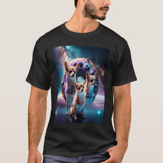 T-shirt Chihuahuas Dans L'Espace Donuts Chihuahuas Garçons