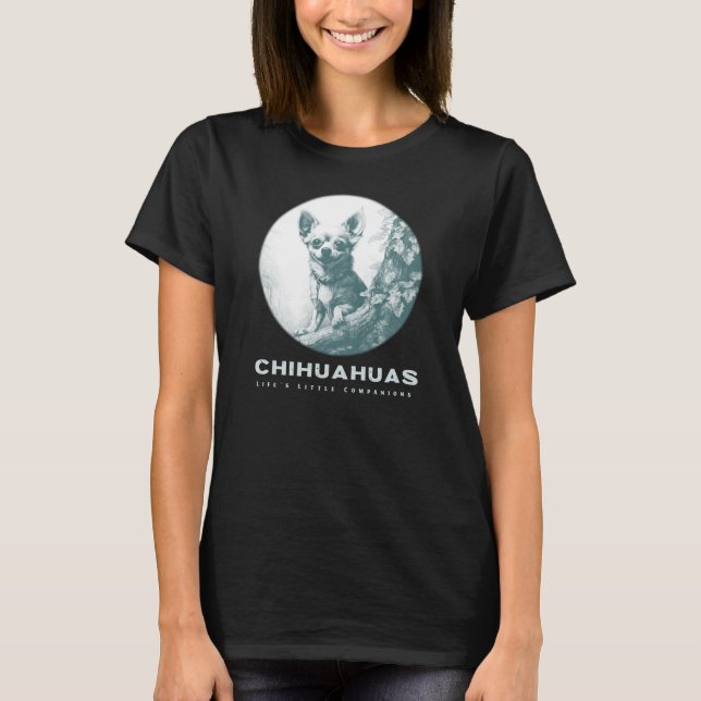 T-shirt Chihuahuas La vie des petits compagnons Chihuahueñ (Devant)