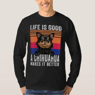 T-shirt Chihuahuas Rend Votre Vie Bonne Vintage
