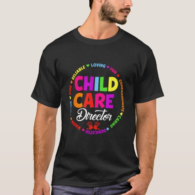 T-shirt Childcare Director School Daycare Crew Provider Te (Devant)