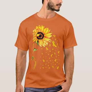 T-shirt Childhood Cancer Awareness Sunflower 