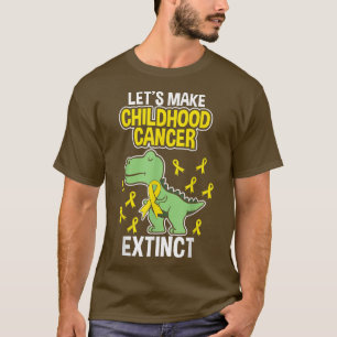 T-shirt Childhood Cancer Extinction Dinosaur Dino Pediatri