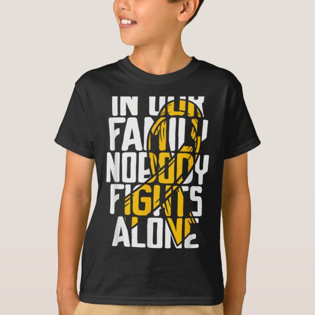 T-shirt Childhood Cancer Suprt Family Childhood Cancer A  (Devant)
