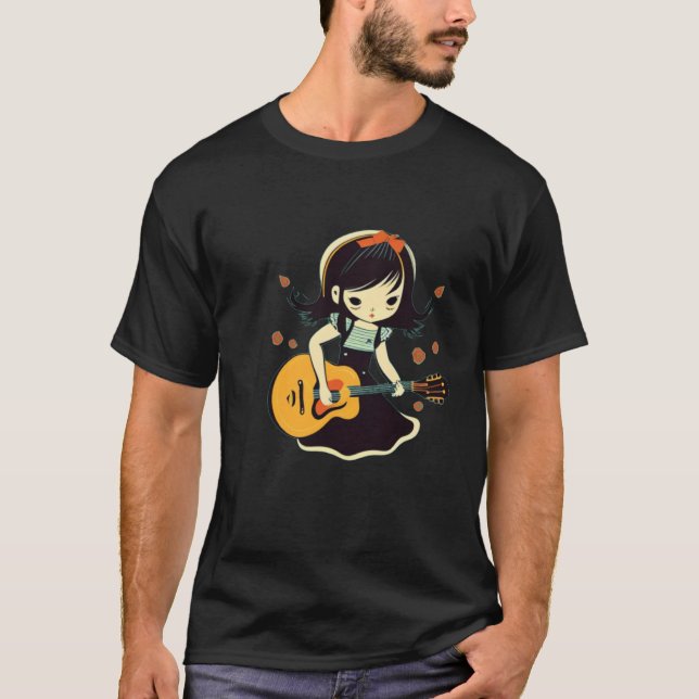 T-shirt Children Guitar Girl (Devant)
