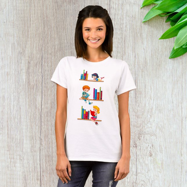 T-shirt Children Reading Books (Créateur téléchargé)