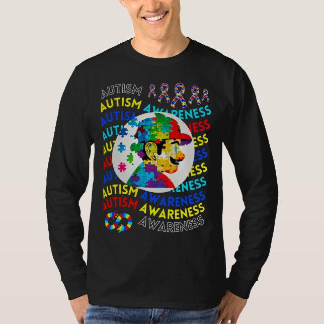 T-shirt Childrens Autism Awareness Navigating Autism Autis (Devant)