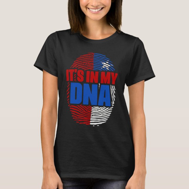 T-shirt Chile DNA Country Flag Citizenship Hispanic Race C (Devant)