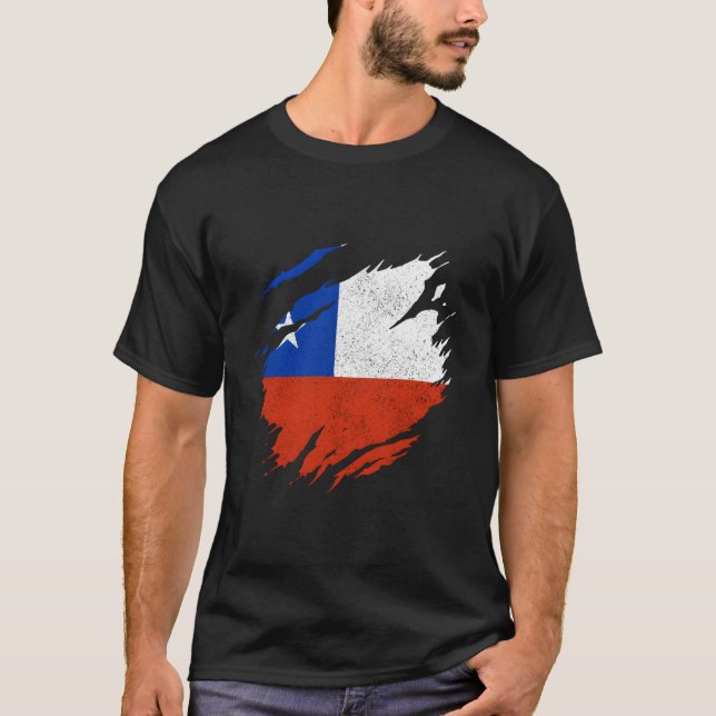 T-shirt Chile Flag Chilean Pride Chile (Devant)