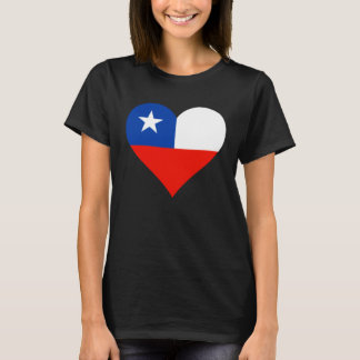 T-shirt Chile Flag Heart Chile Love Chile