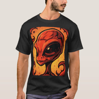 T-shirt Chili Alien – Spicy Funny Food Art