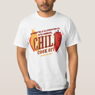 T-shirt Chili Cook   Concours BBQ Cookout