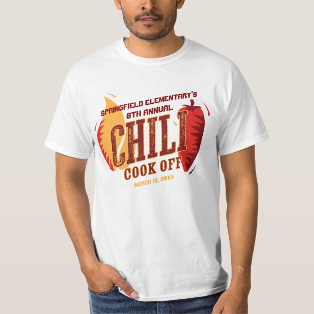 T-shirt Chili Cook | Concours BBQ Cookout (Devant)