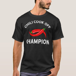 T-shirt Chili Cook Off Champion Fun Prize Pour La Meilleur