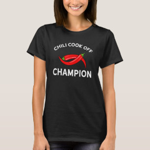 T-shirt Chili Cook Off Champion Fun Prize Pour La Meilleur