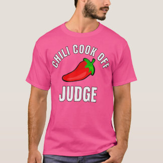 T-shirt Chili Cook Off Juge Shirt Avec Red Chili Pepper G