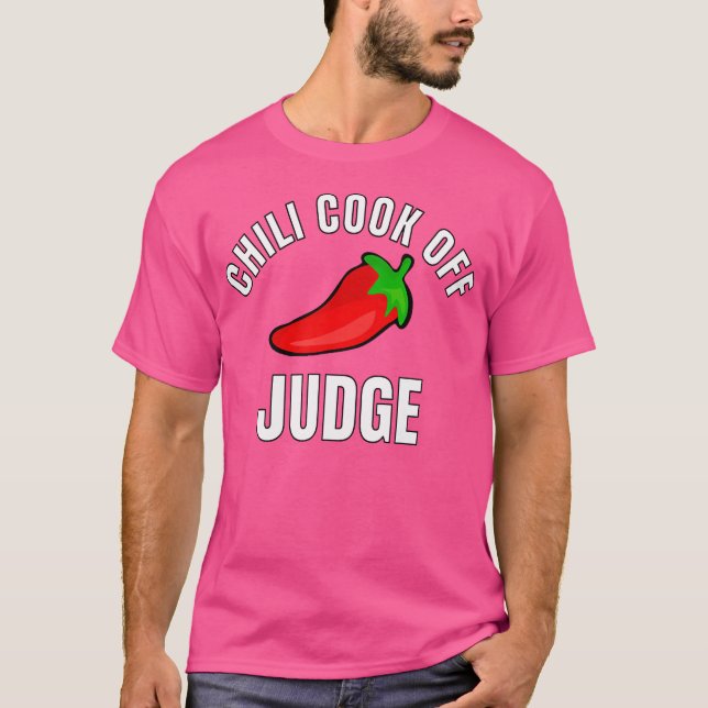 T-shirt Chili Cook Off Juge Shirt Avec Red Chili Pepper G (Devant)