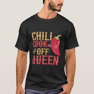 T-shirt Chili Cook Off Queen Design Pour Cook Off Chili G