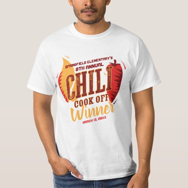 T-shirt Chili Cook Off Winner | Concours BBQ Cookout (Devant)