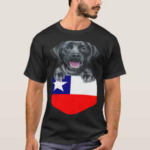 T-shirt Chili Drapeau Black Labrador Retriever Chien dans