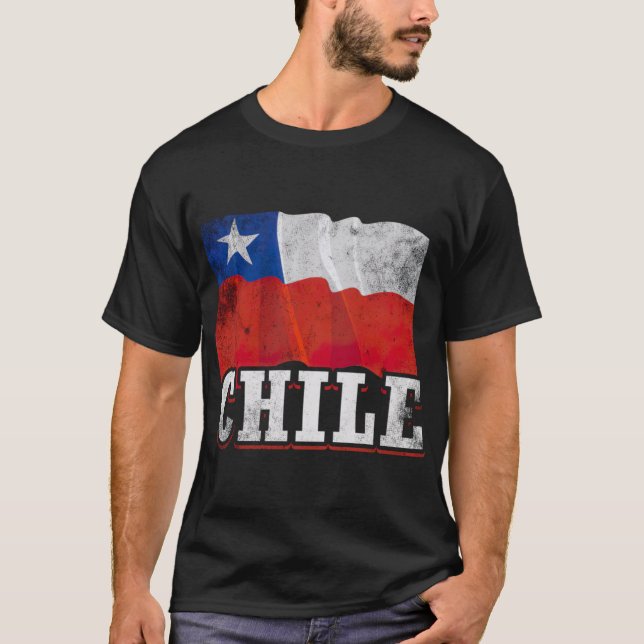 T-shirt Chili Drapeau chilien (Devant)