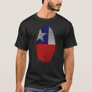 T-shirt Chili Drapeau Empreinte Il Est Dans Mon Adn Pour C