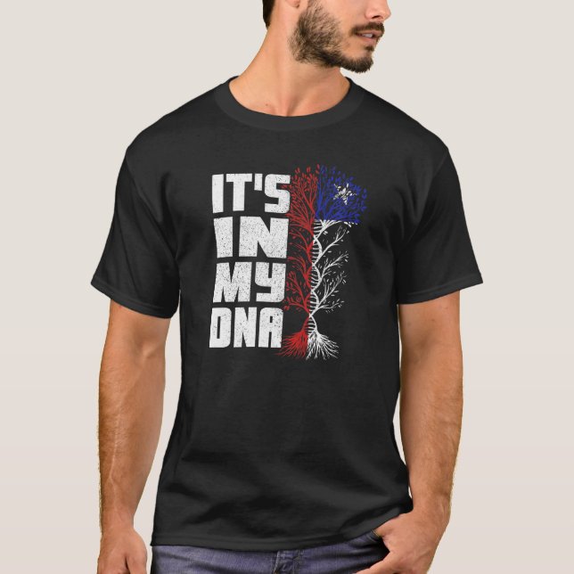 T-shirt Chili Drapeau Hispanique chilienne C'est dans mon  (Devant)