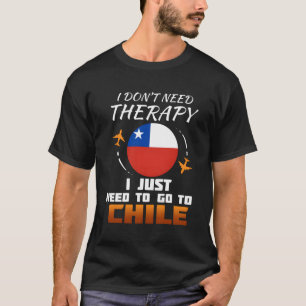 T-shirt Chili Drapeau I Drôle chilien Drapeau I Don de vac