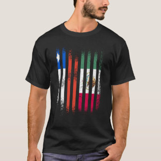 T-shirt Chili Drapeau Mexique Pays Cultivé Drapeaux Pays S