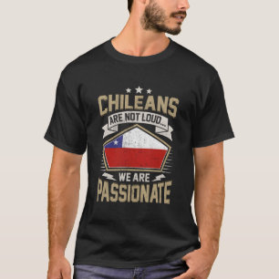 T-shirt Chili Drapeau passionné Chiliens Filles et Femmes