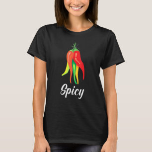 T-shirt Chili Épicé Légumes épicés épices Poivre aux fruit