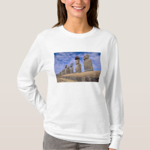 T-shirt Chili, Île de Pâques. Les 15 Moais à Ahu