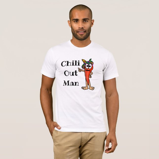 T-shirt Chili Out Man Chili Pepper (Devant entier)