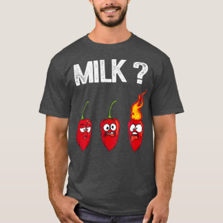 T-shirt Chili Pepper Hot Habanero Sauce Milk