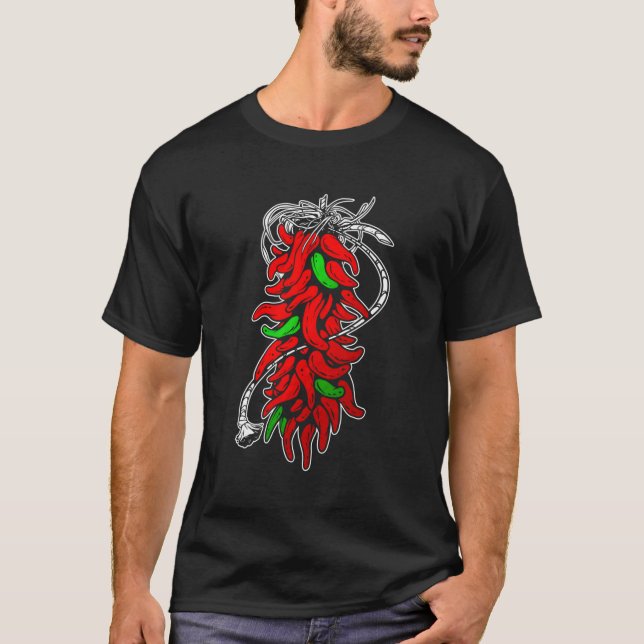 T-shirt Chili Pepper Ristra (Devant)
