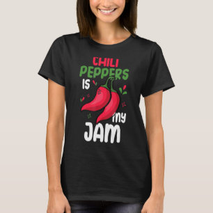 T-shirt Chili Peppers Est Mon Jam Red Hot Spépé Pepper Eat